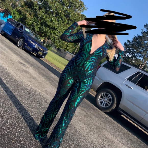 Jovani jump suit - Picture 3 of 3